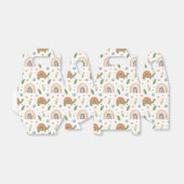 水色かわいらし亀とレインボーパターン フェイバーボックス (折り畳みなし)