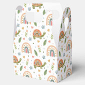 水色かわいらし亀とレインボーパターン フェイバーボックス (オープン)