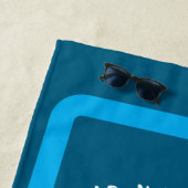 水色が苦手な猫用の置き換え可能 ビーチタオル (インサイチュ)