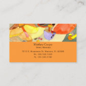 水色きのこ健康食品 名刺 (裏面)