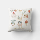 水色きのこ及びベビーお洒落玩具 クッション (裏面)