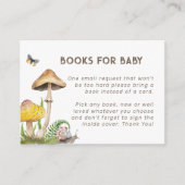 水色きのこ本ベビーカード | ウッドランド エンクロージャーカード (正面)