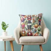 水色くるみ割りカークリスマスモチーフ クッション (椅子)