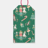 水色くるみ割りカーホリークリスマスホリデー ギフトタグ (裏面)