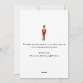 水色くるみ割りカーメリークリスマスフェスティバル シーズンカード (裏面)