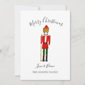 水色くるみ割りカーメリークリスマスフェスティバル シーズンカード (正面)