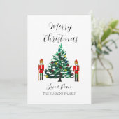 水色くるみ割りカーメリークリスマスフェスティバル シーズンカード (スタンド正面)