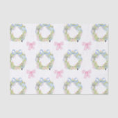 水色くるみ割りクリスマスクリスマスリース 薄葉紙 (正面)