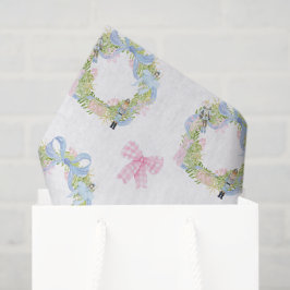 水色くるみ割りクリスマスクリスマスリース 薄葉紙