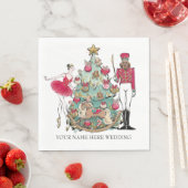 水色くるみ割りバレエダンサー スタンダードランチョンナプキン (インサイチュ)