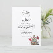 水色くるみ割りバレエダンサー 招待状 (スタンド正面)