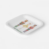 水色くるみ割りバレエパーソナライズされたー ペーパープレート (傾斜あり)