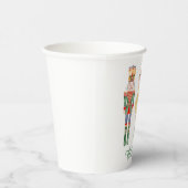 水色くるみ割りバレエパーソナライズされたー 紙コップ (右)