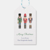 水色くるみ割りバレエ兵士の休日 ギフトタグ (正面)