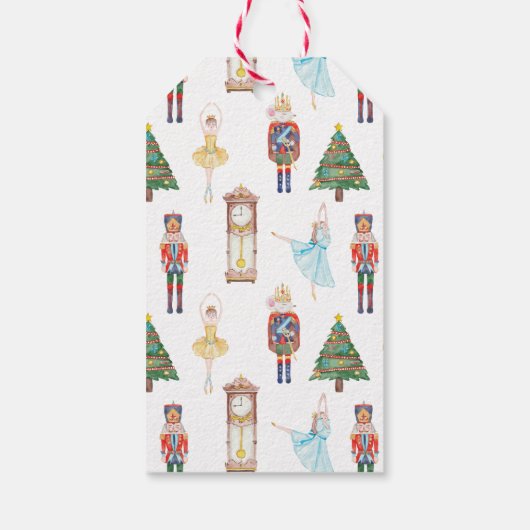 水色くるみ割りバレエ ギフトタグ (裏面)