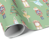 水色くるみ割りバレエ ラッピングペーパー (ロールコーナー)