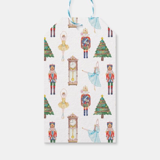 水色くるみ割りバレリーナ ギフトタグ (裏面)