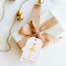 水色くるみ割りバレリーナ ギフトタグ