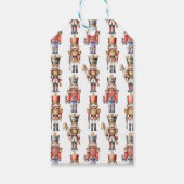 水色くるみ割りモダンクリスミニマルマス ギフトタグ (裏面)