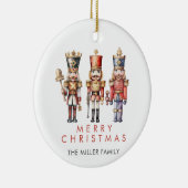 水色くるみ割りモダンクリスミニマルマス セラミックオーナメント (右)