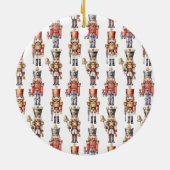 水色くるみ割りモダンクリスミニマルマス セラミックオーナメント (裏面)