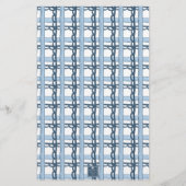 水色くるみ割りモノグラムクレストクリスマス 便箋 (裏面)