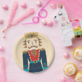 水色くるみ割り紙プレート ペーパープレート (パーティー)