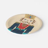 水色くるみ割り紙プレート ペーパープレート (アングル)