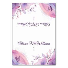 水色さくらんぼ花 – 家きん結婚アイコン – テーブルナンバー