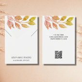 水色さびQRコードネックレス表示カード