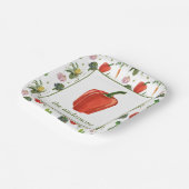 水色でベルオーガニックペッパーを生成 ペーパープレート (傾斜あり)