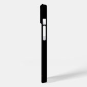 水色とがった梨サボテンのモノグラム Case-Mate iPhoneケース (裏面 / 左)