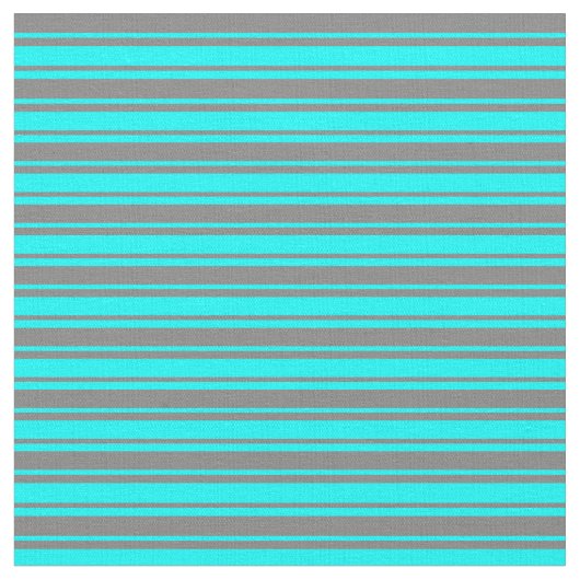 水色とグレーの線のパターン ファブリック (クローズアップ)