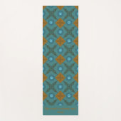 水色と十字 ヨガマット (正面)