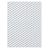 水色と白象のベビーシャワー テーブルクロス (正面)