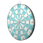 水色と白 ダーツボード (正面右)