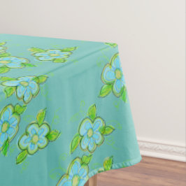 水色と青 テーブルクロス