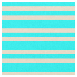 水色と黄色のストライプ ファブリック