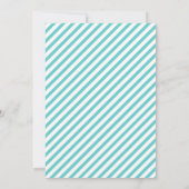 水色と黄色の海事をテーマにした結婚式のリハーサルディナー 招待状 (裏面)