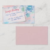 水色によってはお母さんカードが開花します コーリングカード (正面/裏面)