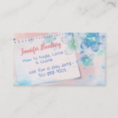 水色によってはお母さんカードが開花します コーリングカード (正面)