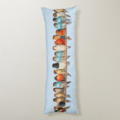 水色に鳥の列がある抱き枕 ボディピロー (裏面 (縦))