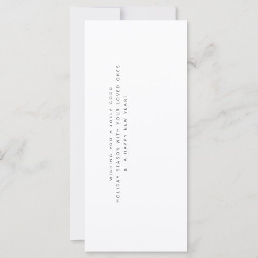 水色のおもしろいくるみ割りバレエのフラットカード (裏面)