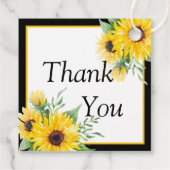 水色のひまわり結婚黒 フェイバータグ (裏面)