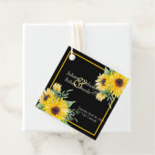 水色のひまわり結婚黒 フェイバータグ (インサイチュ)