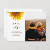 水色のひまわり。フローラ素朴保存日付 ポストカード (正面/裏面)