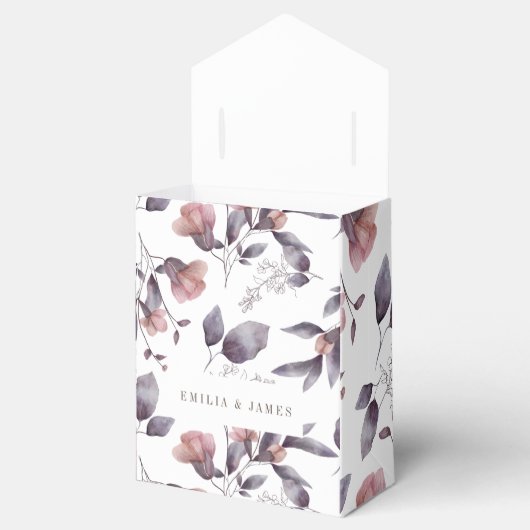 水色のほこりっぽい紫の薄明結婚色 フェイバーボックス (オープン)