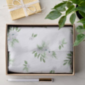 水色のアネモンとトウヒ模様の組織紙 薄葉紙 (ギフト)