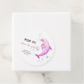 水色のイルカポップ・アートの – それ！彼女がポップするとき フェイバータグ (インサイチュ)