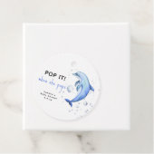 水色のイルカポップ・アートの – それ！彼女がポップするとき フェイバータグ (インサイチュ)